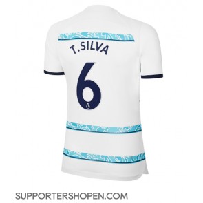 Chelsea Thiago Silva #6 Borta Matchtröja Dam 2022-23 Kortärmad
